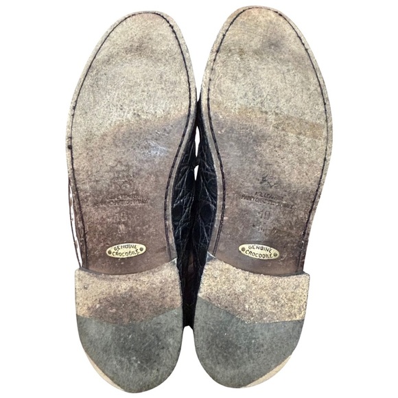 Zelli Genuine Crocodile Loafers | Handcrafted in Italy | Size 10 M - Picture 9 of 10
